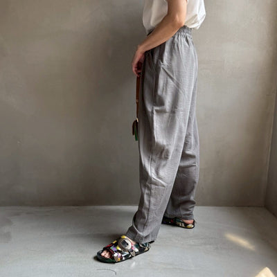 【ハモミシノオトナフク】Linen like wrap pants