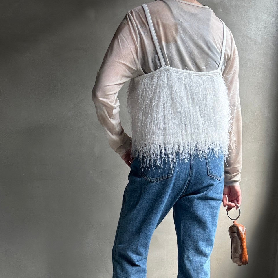 【ハモミシノオトナフク】Fringe bustier