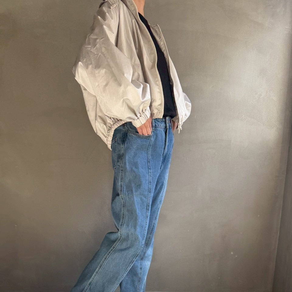 【ハモミシノオトナフク】Drawstring neck blouson