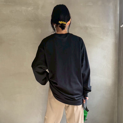 【ハモミシノオトナフク】SE METTI logo long sleeve T