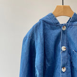 【hamomisi】Denim hooded jacket(80.90)