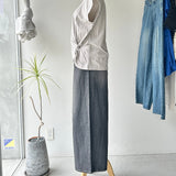 【ハモミシノオトナフク】Denim Tuck Wide Pants