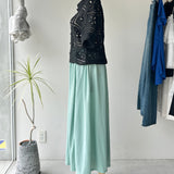 【ハモミシノオトナフク】Cooling Gathered Flare Maxi Skirt