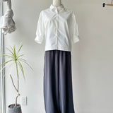 【ハモミシノオトナフク】Self-Cut Cocoon Wide Pants