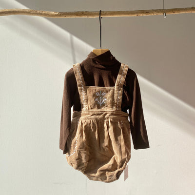 【hamomisi】Plaid overalls(73.80cm)