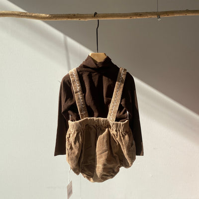 【hamomisi】Plaid overalls(73.80cm)