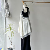 【ハモミシノオトナフク】Matte Satin Lace Camisole