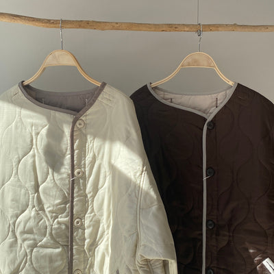 【ハモミシノオトナフク】Ripstop liner quilted long coat