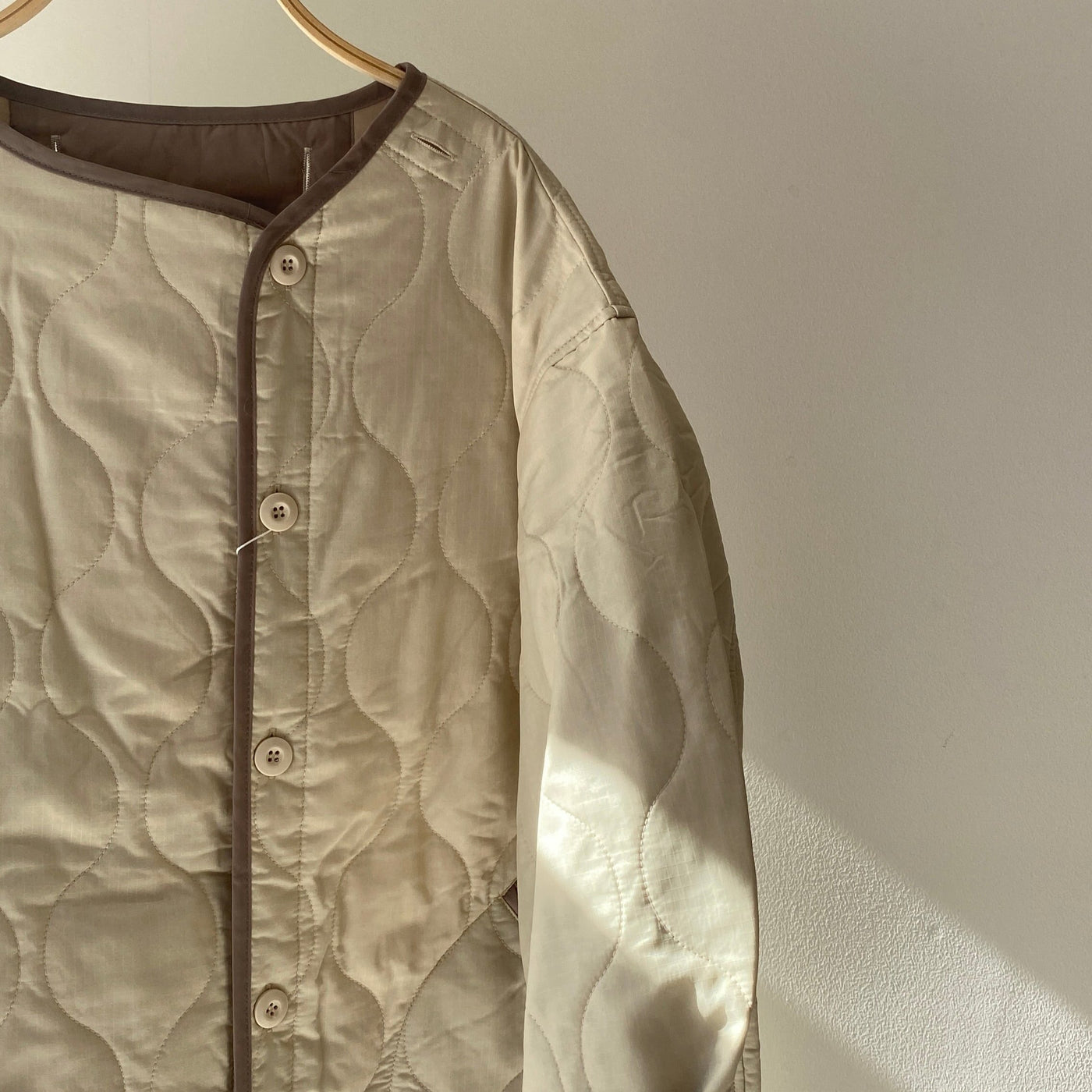 【ハモミシノオトナフク】Ripstop liner quilted long coat