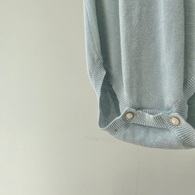 【hamomisi】Sleeveless knit rompers(80.90cm)