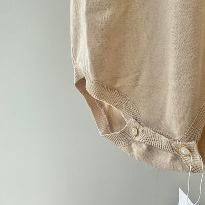 【hamomisi】Sleeveless knit rompers(80.90cm)