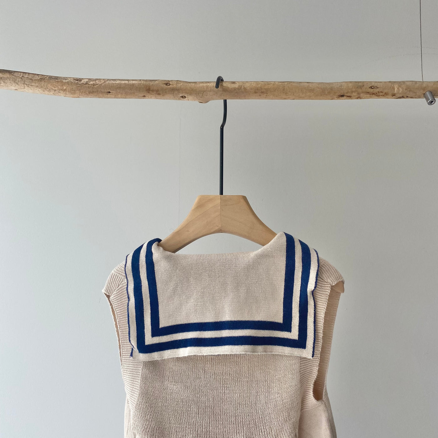 【hamomisi】Sleeveless knit rompers(80.90cm)
