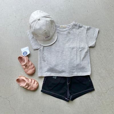 【hamomisi】Border T-shirt(90~120)