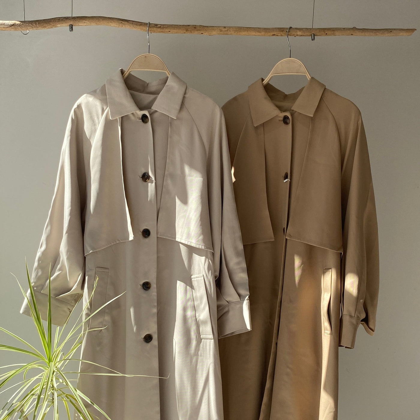 【ハモミシノオトナフク】Cape trench coat