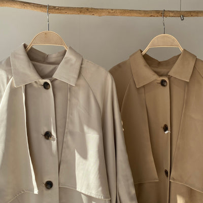 【ハモミシノオトナフク】Cape trench coat
