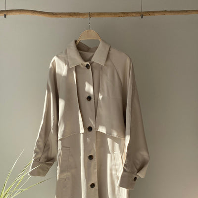 【ハモミシノオトナフク】Cape trench coat