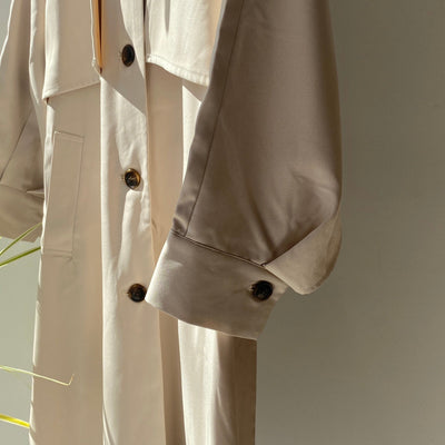 【ハモミシノオトナフク】Cape trench coat