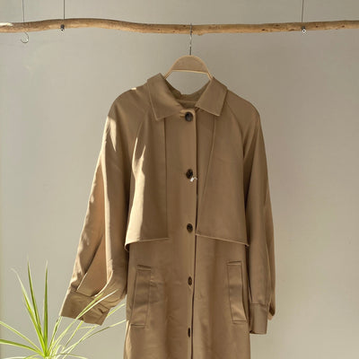 【ハモミシノオトナフク】Cape trench coat