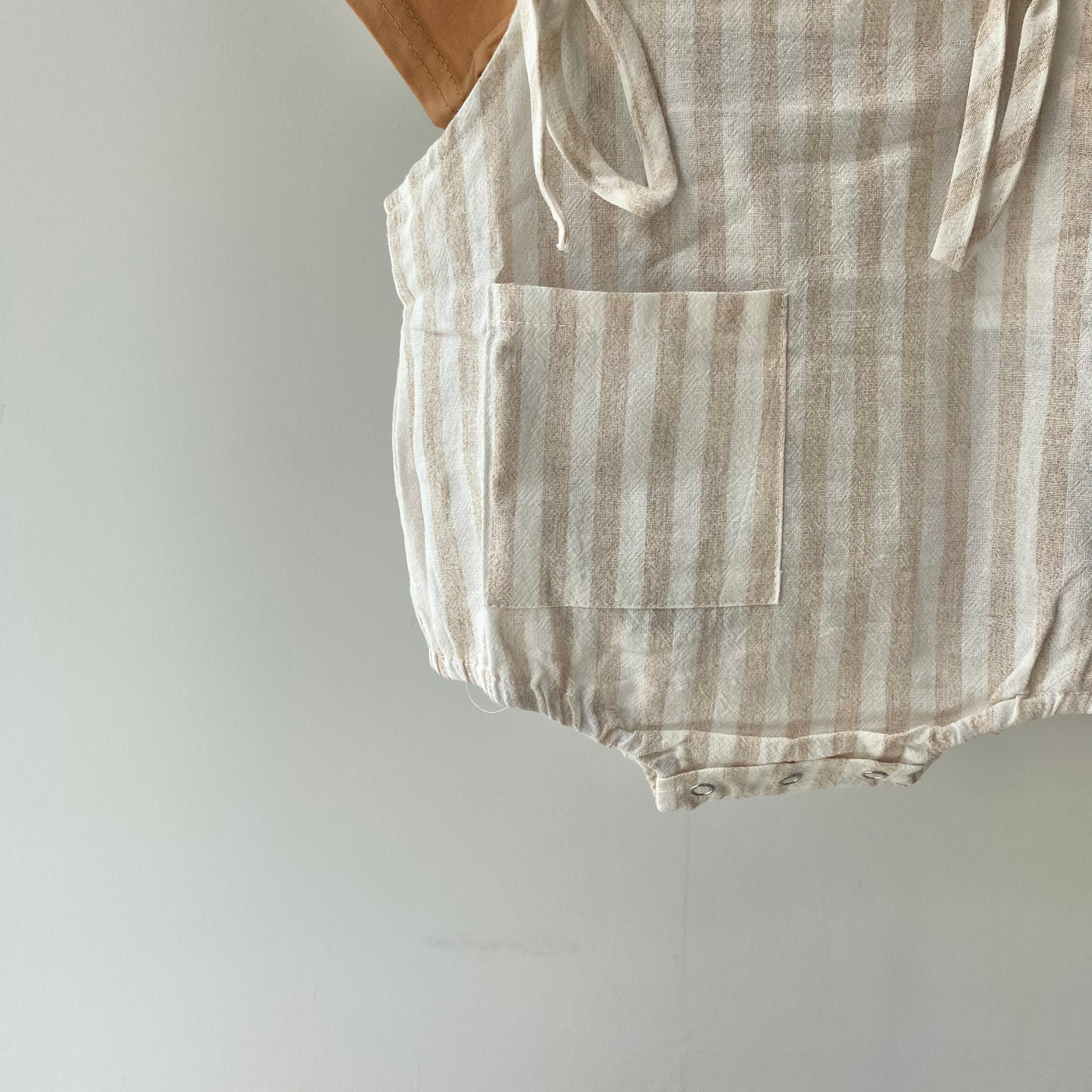 【hamomisi】Check rompers 3-piece set(70.90cm)