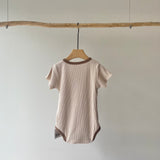 【hamomisi】Dull color rompers(73.80cm)