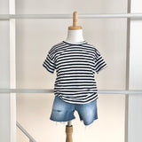 【hamomisi】Border T-shirt(90~150)