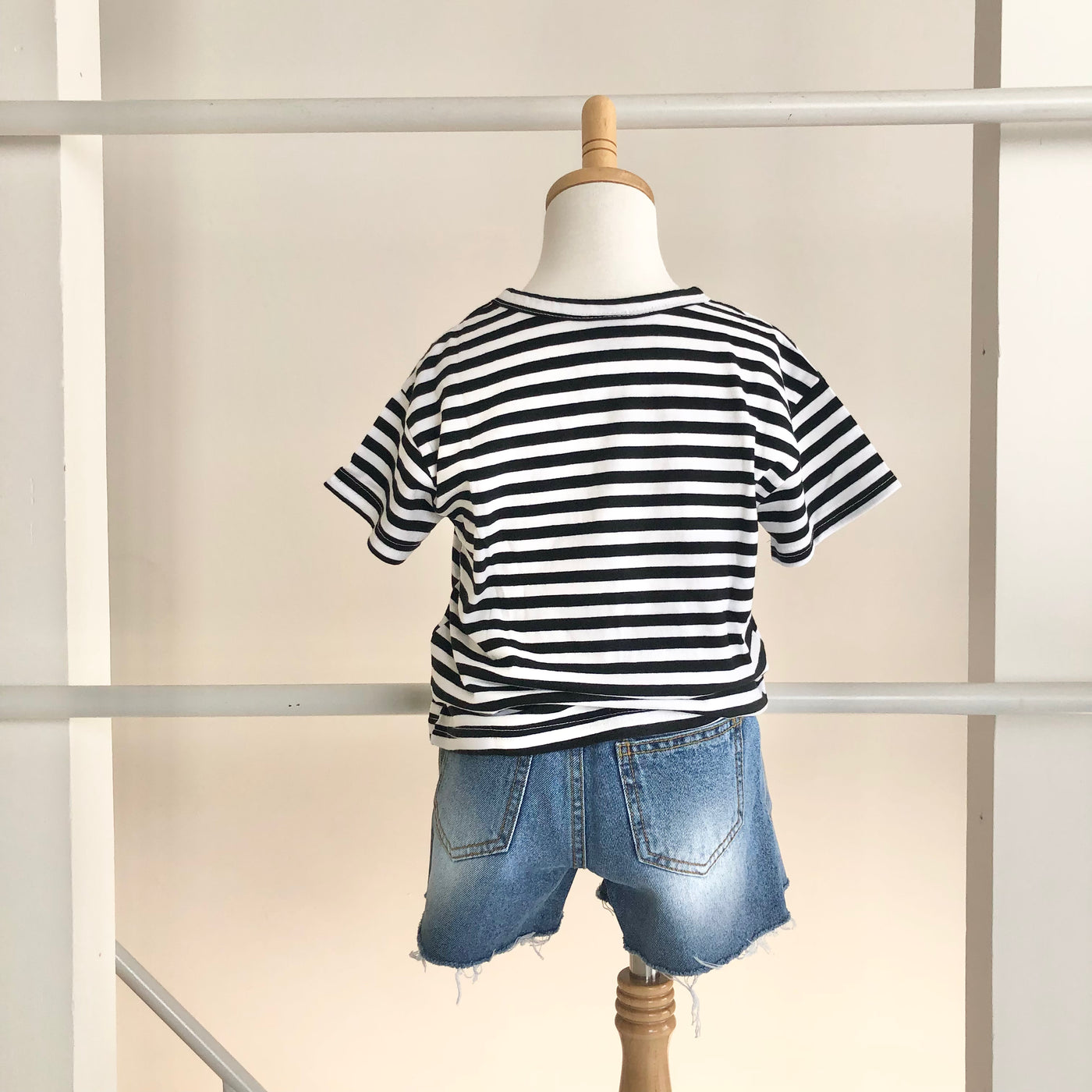 【hamomisi】Border T-shirt(90~150)