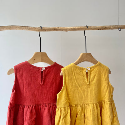 【hamomisi】No sleeve one piece(110.120)