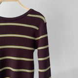 【ハモミシノオトナフク】Border back open 2-way PO