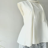 【ハモミシノオトナフク】Peplum Blouse 3-Piece Set