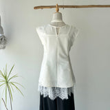 【ハモミシノオトナフク】Peplum Blouse 3-Piece Set