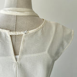 【ハモミシノオトナフク】Peplum Blouse 3-Piece Set