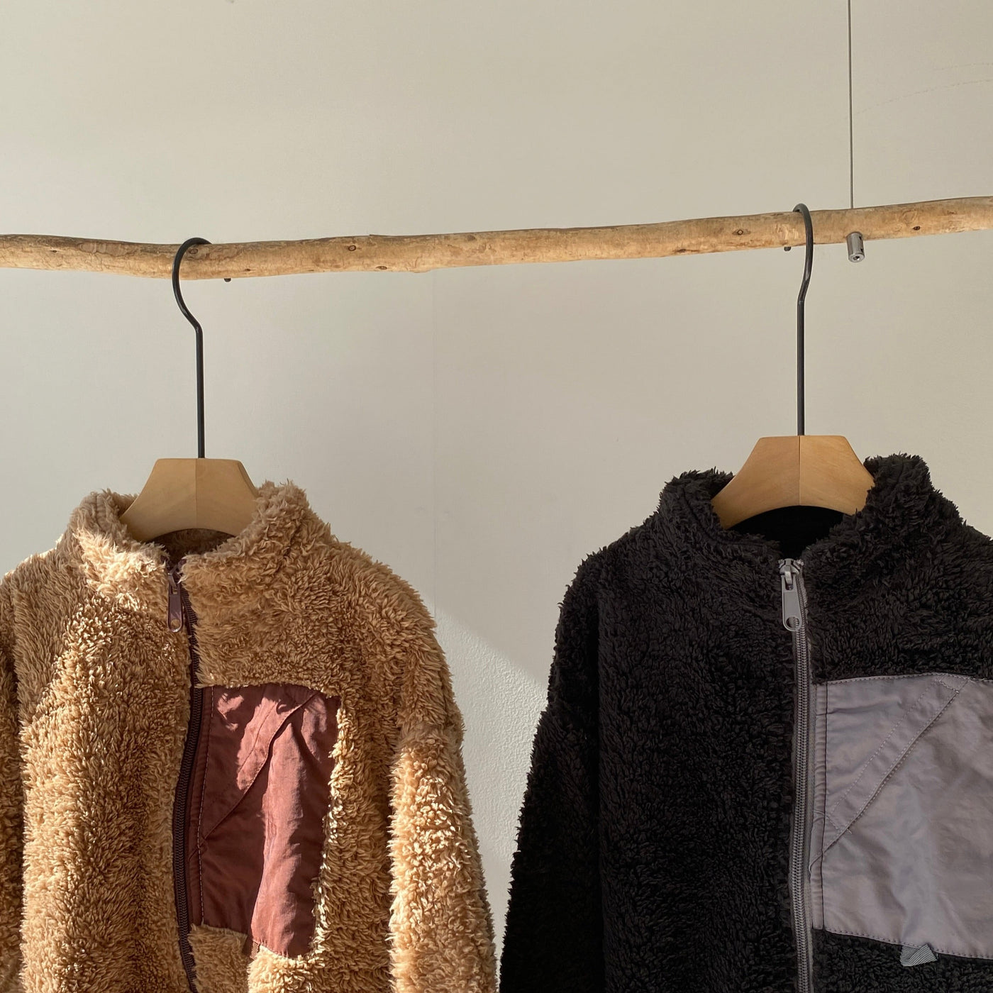 【hamomisi】Boa jacket with chest pocket(90~150)