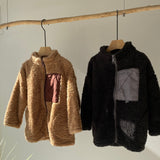 【hamomisi】Boa jacket with chest pocket(90~150)
