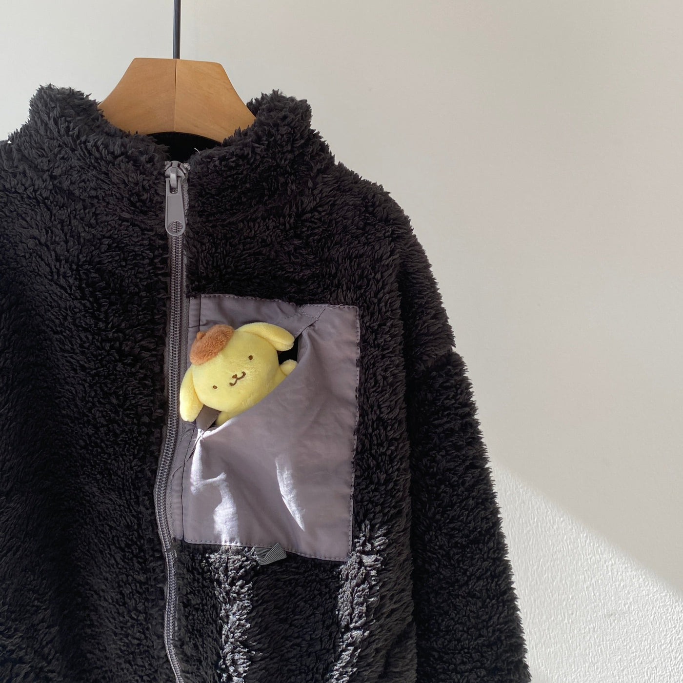 【hamomisi】Boa jacket with chest pocket(90~150)