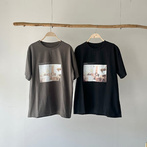 【ハモミシノオトナフク】Terrace Photo T-Shirt