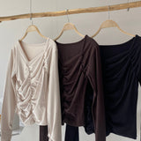 【ハモミシノオトナフク】Peach fraise shirring PO