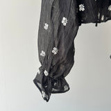 【ハモミシノオトナフク】Front Ribbon 2-Way Blouse