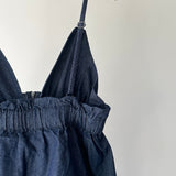 【ハモミシノオトナフク】Denim Peplum All-in-One