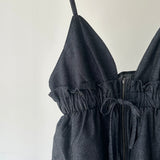 【ハモミシノオトナフク】Denim Peplum All-in-One