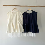 【ハモミシノオトナフク】Peplum Blouse 3-Piece Set