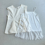 【ハモミシノオトナフク】Peplum Blouse 3-Piece Set