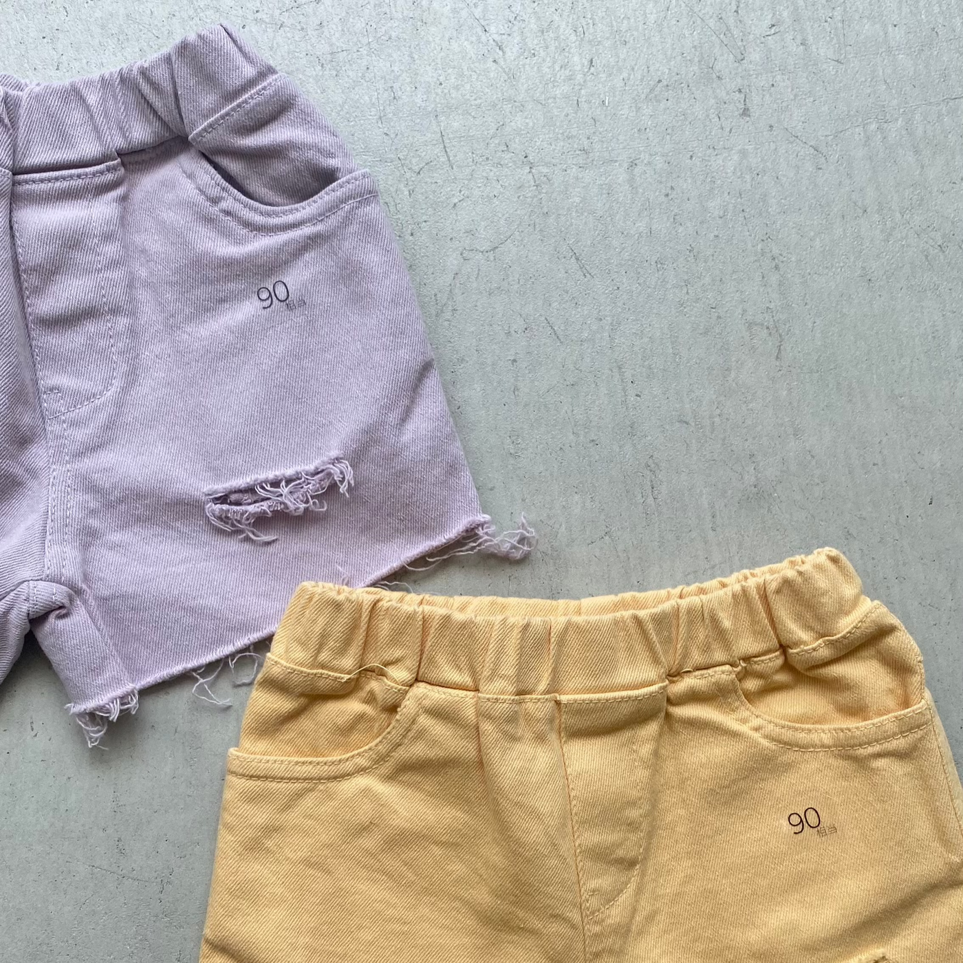 【hamomisi】Damage color short pants(90~150)