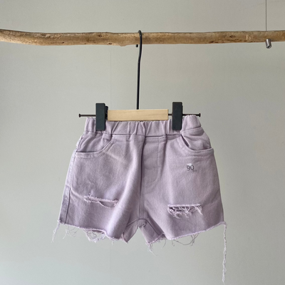 【hamomisi】Damage color short pants(90~150)