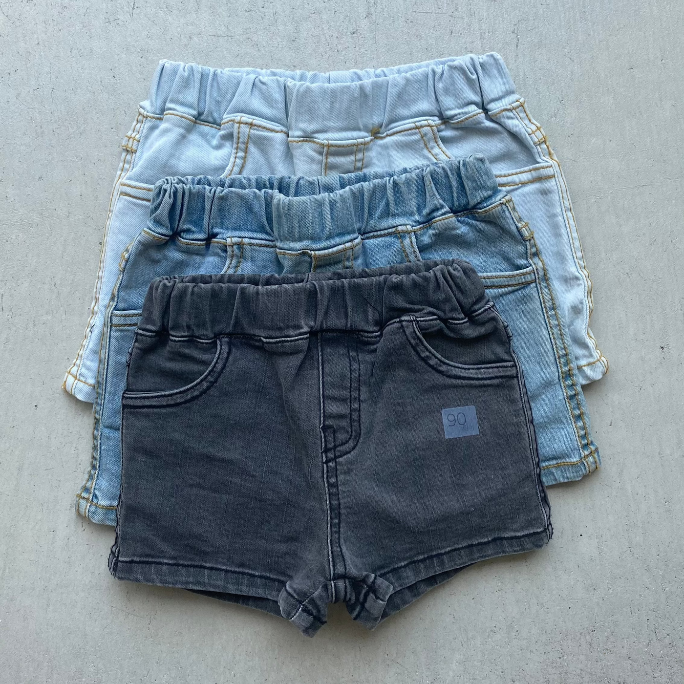 【hamomisi】Denim short pants(90~150)
