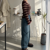 【ハモミシノオトナフク】Border back open 2-way PO