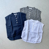 【hamomisi】No-collar pullover sleeves(90.110.120)