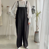 【ハモミシノオトナフク】Suit Fabric Twill Bear Overalls