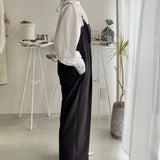 【ハモミシノオトナフク】Suit Fabric Twill Bear Overalls