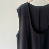 【ハモミシノオトナフク】Matte Ponte U-Neck OP