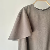 【ハモミシノオトナフク】Linen-Touch Cape OP